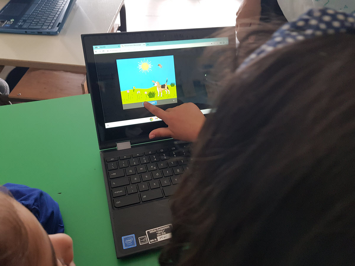 bambini registrano l'audio su StoryJumper
